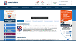 Desktop Screenshot of dunaujvaros.hu